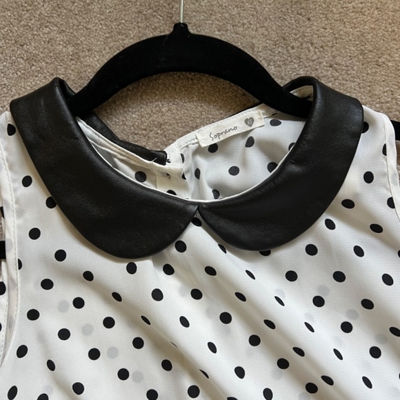 Soprano Peter Pan Collar Polka Dot Blouse - Picture 3 of 3